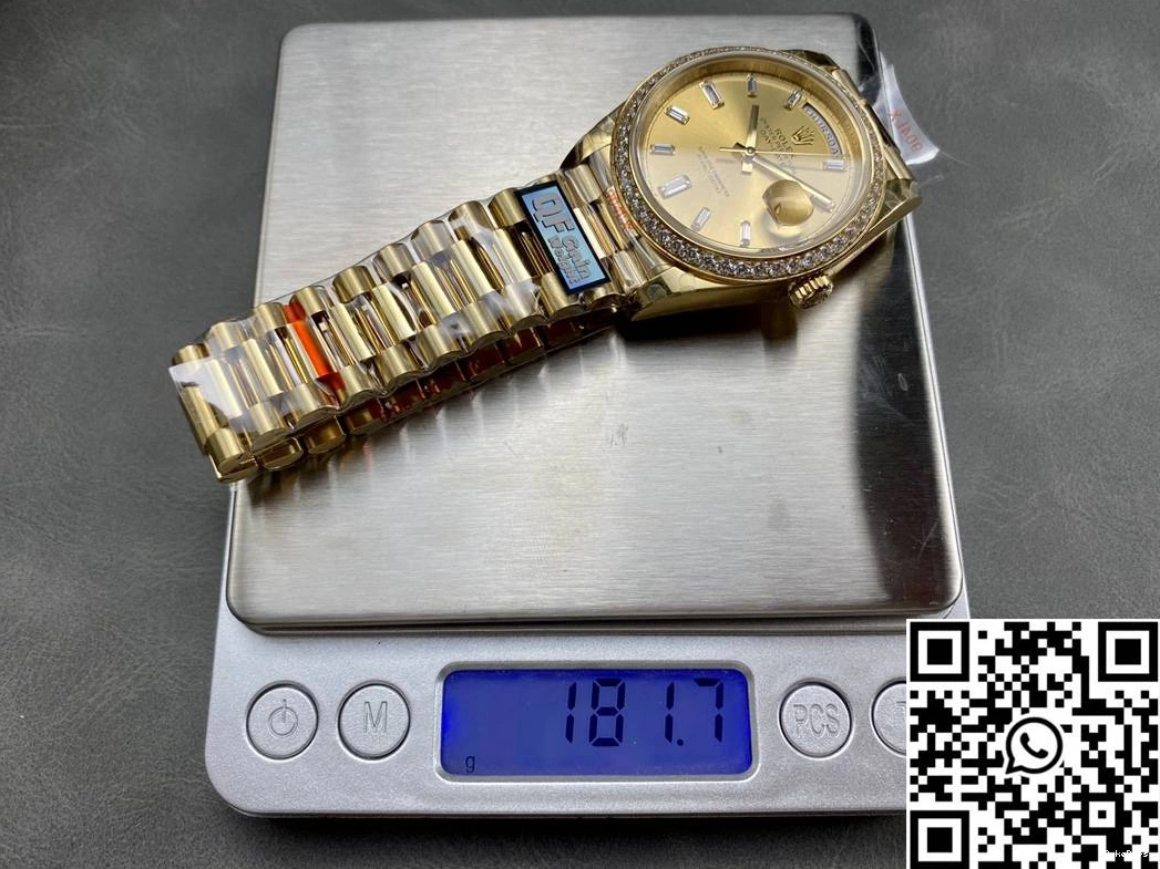 v5 Tungsten QF M228348rbr-0002 Steel Dial Day Factory Gold Rolex Date 1001